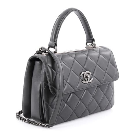 chanel small trendy cc top handle|Chanel small bag with handle.